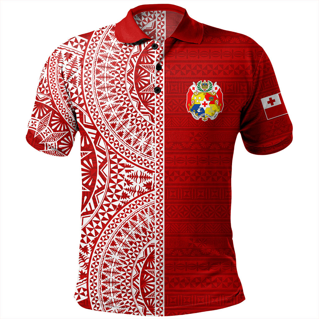 Tonga Polo Shirt Ngatu Traditional Half Concept