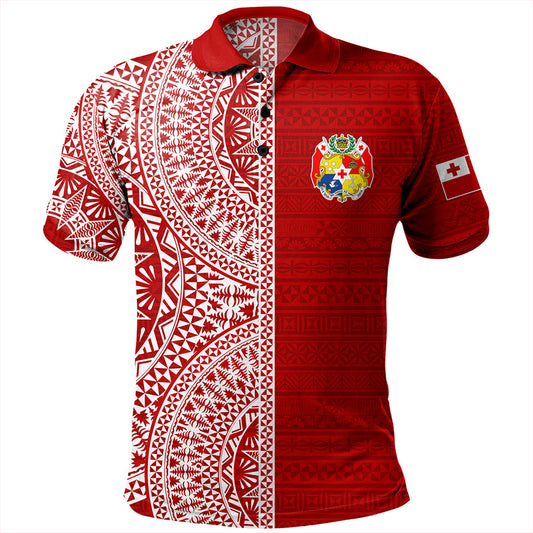 Tonga Polo Shirt Ngatu Traditional Half Concept