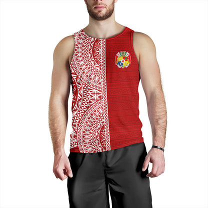Tonga Tank Top Ngatu Traditional Half Concept