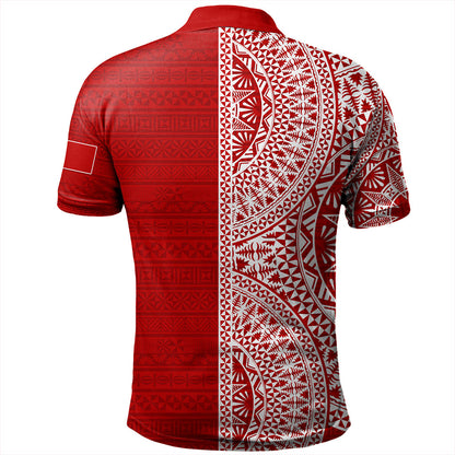 Tonga Polo Shirt Ngatu Traditional Half Concept