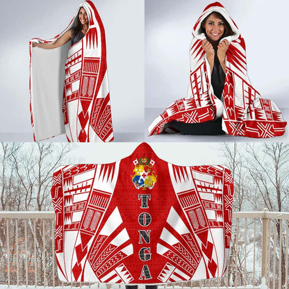 Tonga Hooded Blanket - Polynesian Tattoo Flag