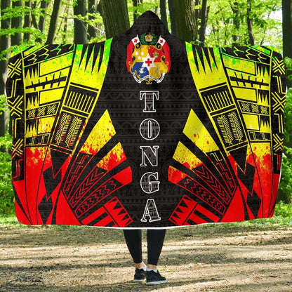 Tonga Hooded Blanket - Polynesian Tattoo Reggae