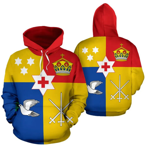 Tonga Hoodie - Tonga Coat Of Arms Color