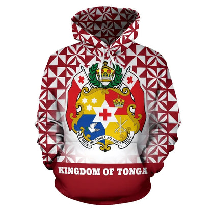 Tonga Pasifika Hoodie - Tonga Coat Of Arms Kingdom Of Tonga