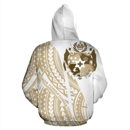 Tonga Hoodie - Tonga Coat Of Arms Parttern