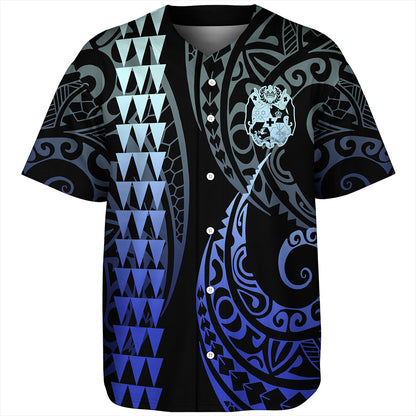 Tonga Baseball Shirt Kakau Style