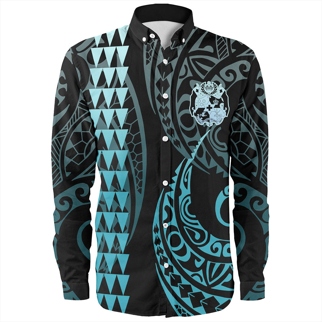 Tonga Long Sleeve Shirt Kakau Style Ver.1