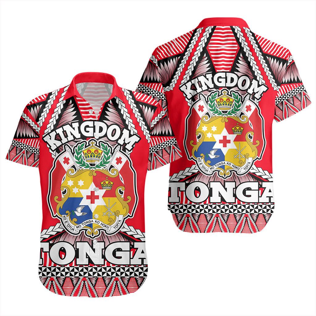 Tonga Short Sleeve Shirt Kingdom Ngatu Sport Style