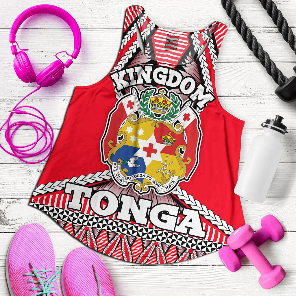 Tonga Women Tank Kingdom Ngatu Sport Style