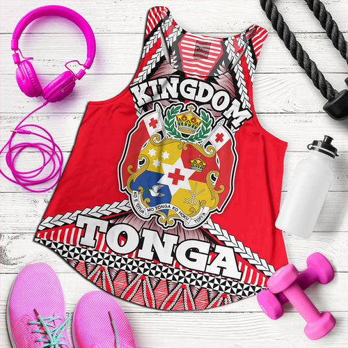 Tonga Women Tank Kingdom Ngatu Sport Style