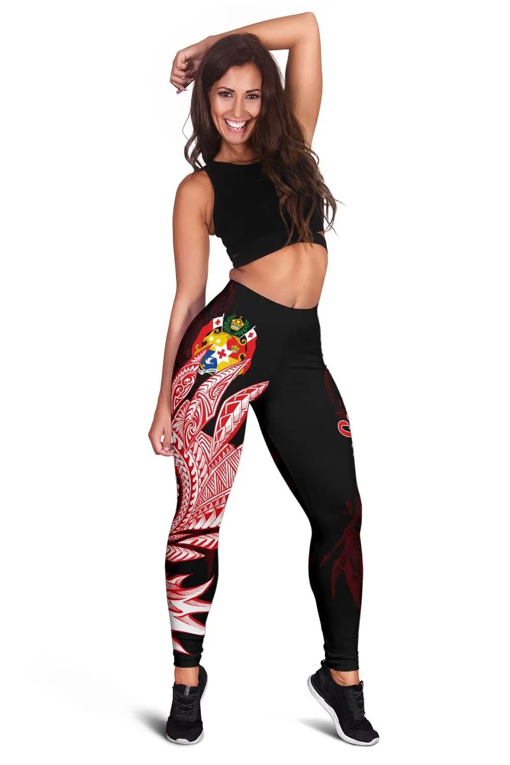 Tonga Legging - Wings Style Red
