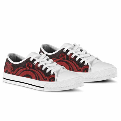 Tonga Low Top Canvas Shoes - Red Tentacle Turtle