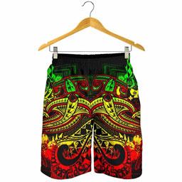 Tonga Men Shorts - Reggae Shark Polynesian Tattoo