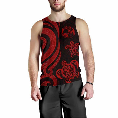 Tonga Men Tank Top - Red Tentacle Turtle