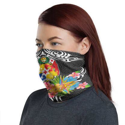 Tonga Neck Gaiter - Tribal Floral Pattern