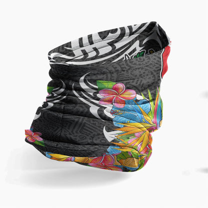 Tonga Neck Gaiter - Tribal Floral Pattern