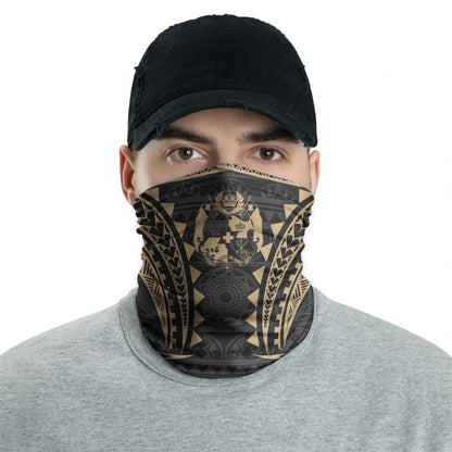 Tonga Neck Gaiter - Tribal Pattern Gold