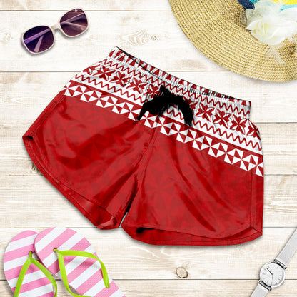 Tonga Women Shorts Ngatu Pattern Design