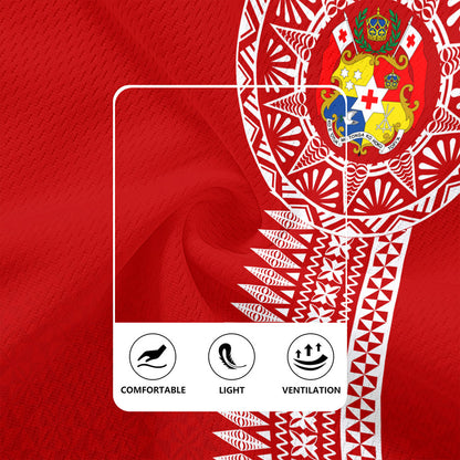 Tonga Rugby Jersey Ngatu Tribal Pattern