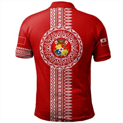 Tonga Polo Shirt Ngatu Tribal Pattern