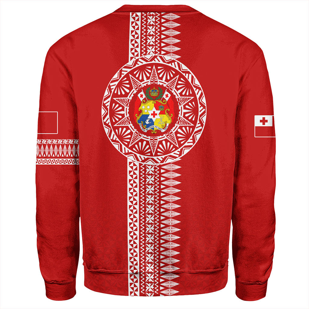 Tonga Sweatshirt Ngatu Tribal Pattern