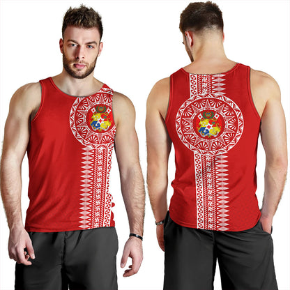 Tonga Tank Top Ngatu Tribal Pattern