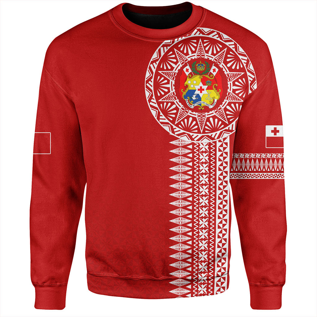 Tonga Sweatshirt Ngatu Tribal Pattern