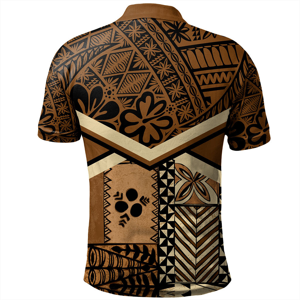Tonga Polo Shirt Ngatu Pattern Siapo