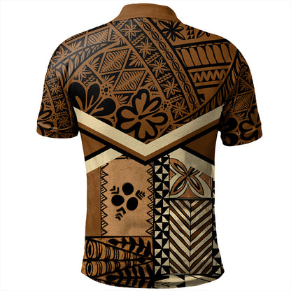 Tonga Polo Shirt Ngatu Pattern Siapo