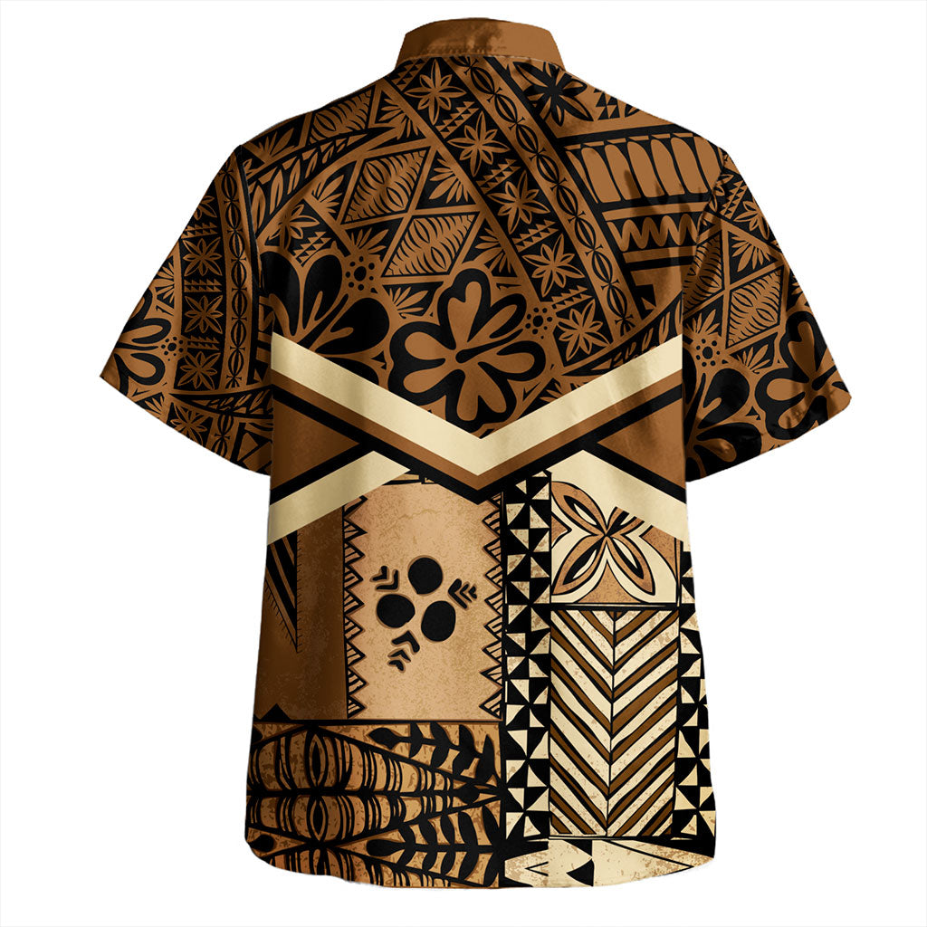 Tonga Hawaiian Shirt Ngatu Pattern Siapo