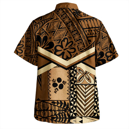 Tonga Hawaiian Shirt Ngatu Pattern Siapo