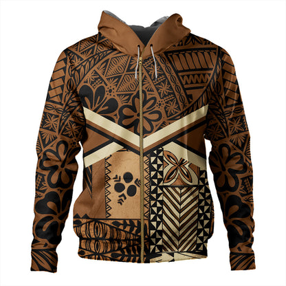 Tonga Hoodie Ngatu Pattern Siapo