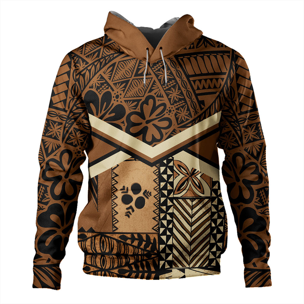 Tonga Hoodie Ngatu Pattern Siapo
