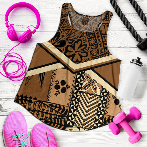 Tonga Women Tank Ngatu Pattern Siapo