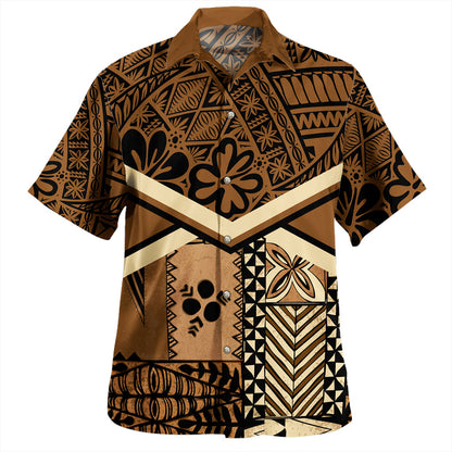 Tonga Hawaiian Shirt Ngatu Pattern Siapo