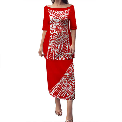 Tonga Puletasi Ngatu Pattern Symbols Style