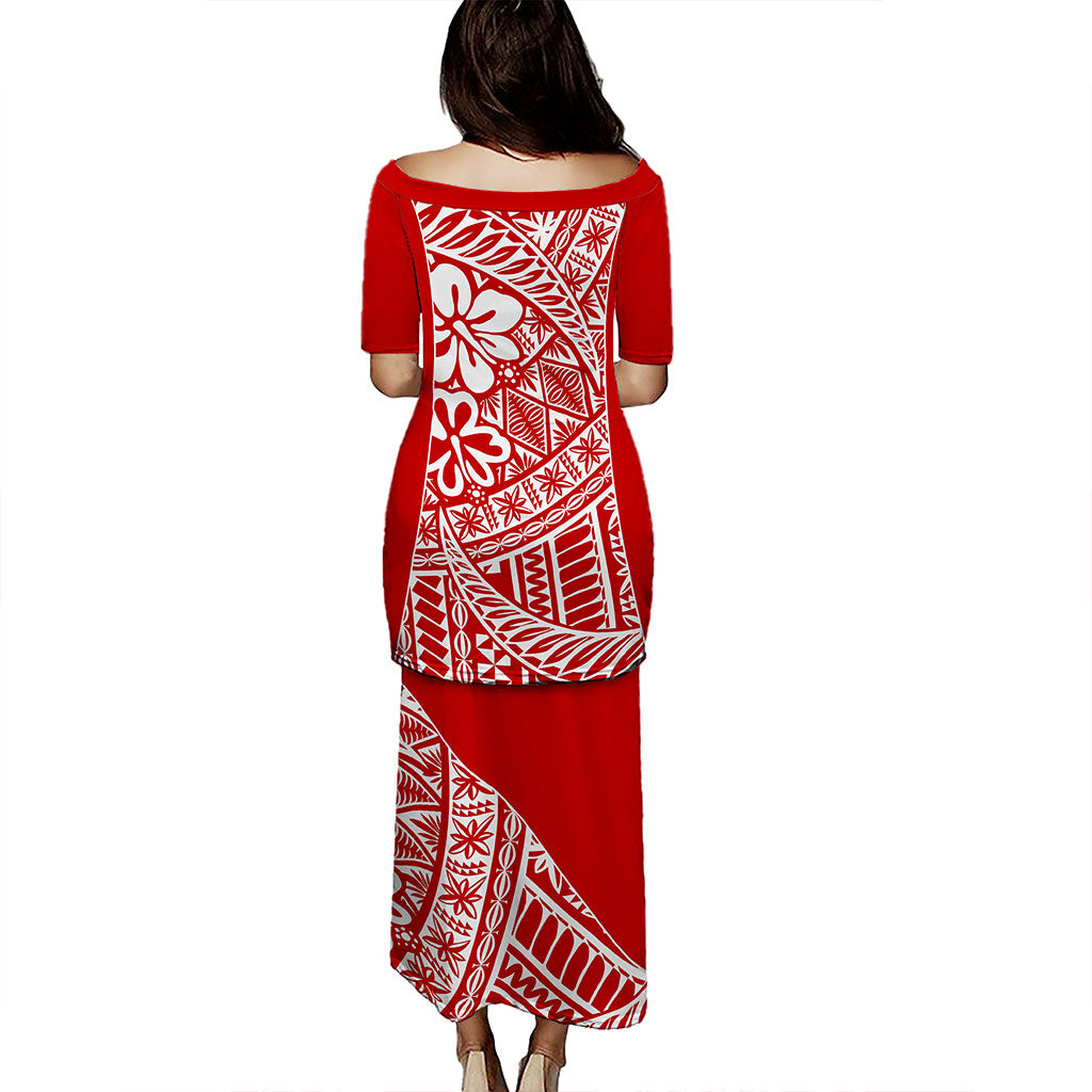 Tonga Puletasi Ngatu Pattern Symbols Style