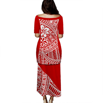 Tonga Puletasi Ngatu Pattern Symbols Style