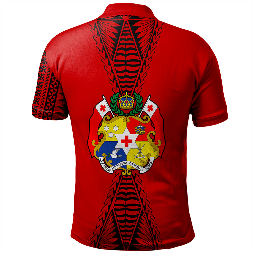 Tonga Polo Shirt Tattoo Ngatu Pattern Style