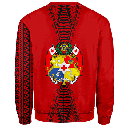 Tonga Sweatshirt Tattoo Ngatu Pattern Style