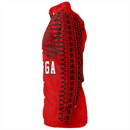 Tonga Long Sleeve Shirt Tattoo Ngatu Pattern Style