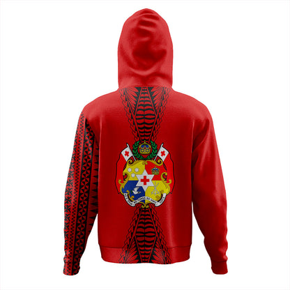 Tonga Hoodie Tattoo Ngatu Pattern Style