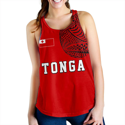Tonga Women Tank Tattoo Ngatu Pattern Style