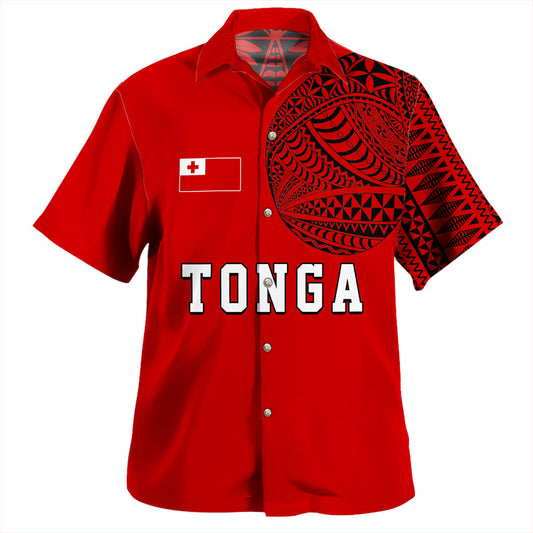 Tonga Hawaiian Shirt Tattoo Ngatu Pattern Style