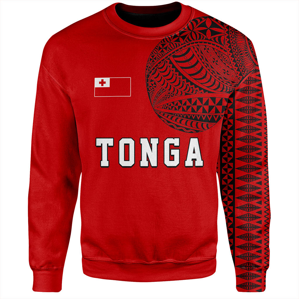 Tonga Sweatshirt Tattoo Ngatu Pattern Style