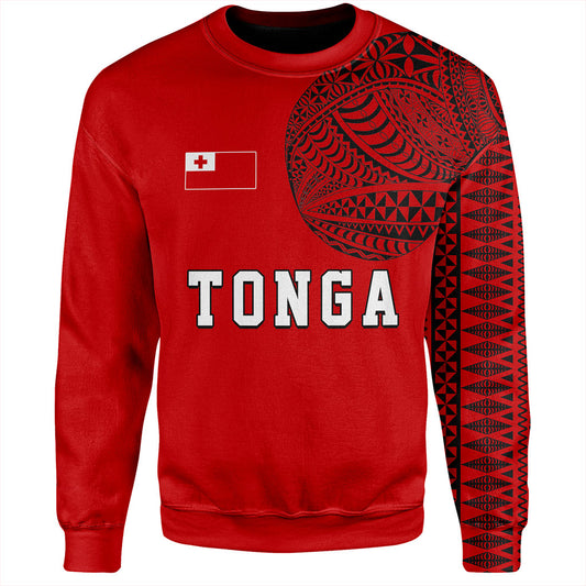 Tonga Sweatshirt Tattoo Ngatu Pattern Style
