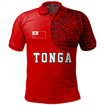 Tonga Polo Shirt Tattoo Ngatu Pattern Style