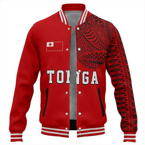 Tonga Baseball Jacket Tattoo Ngatu Pattern Style