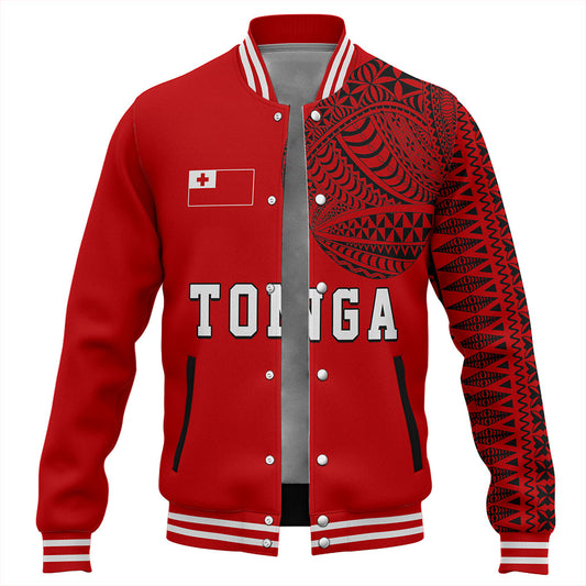 Tonga Baseball Jacket Tattoo Ngatu Pattern Style