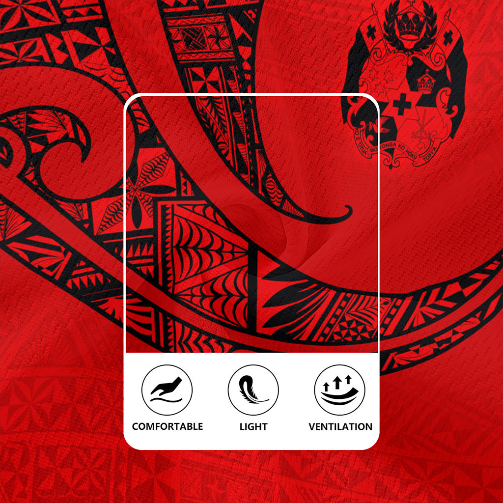 Tonga Rugby Jersey Custom Ngatu Tribal Tattoo Style